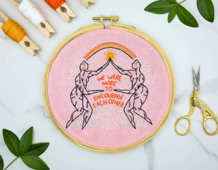 Encourage Each Other Embroidery Kit