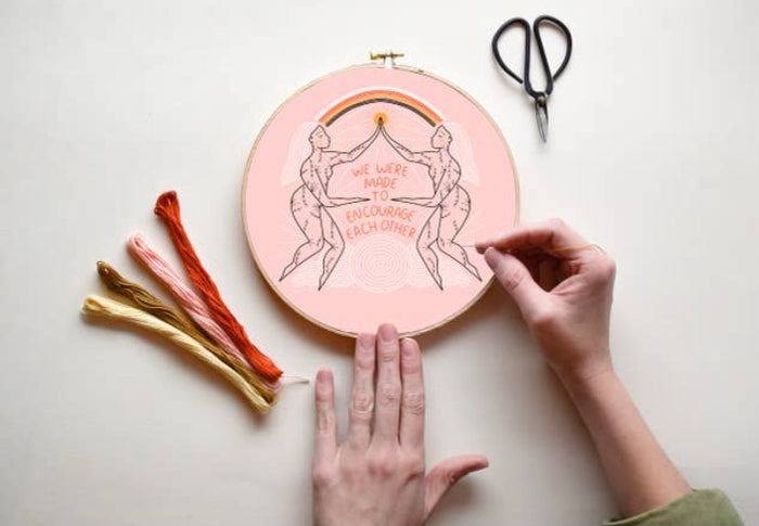 Encourage Each Other Embroidery Kit