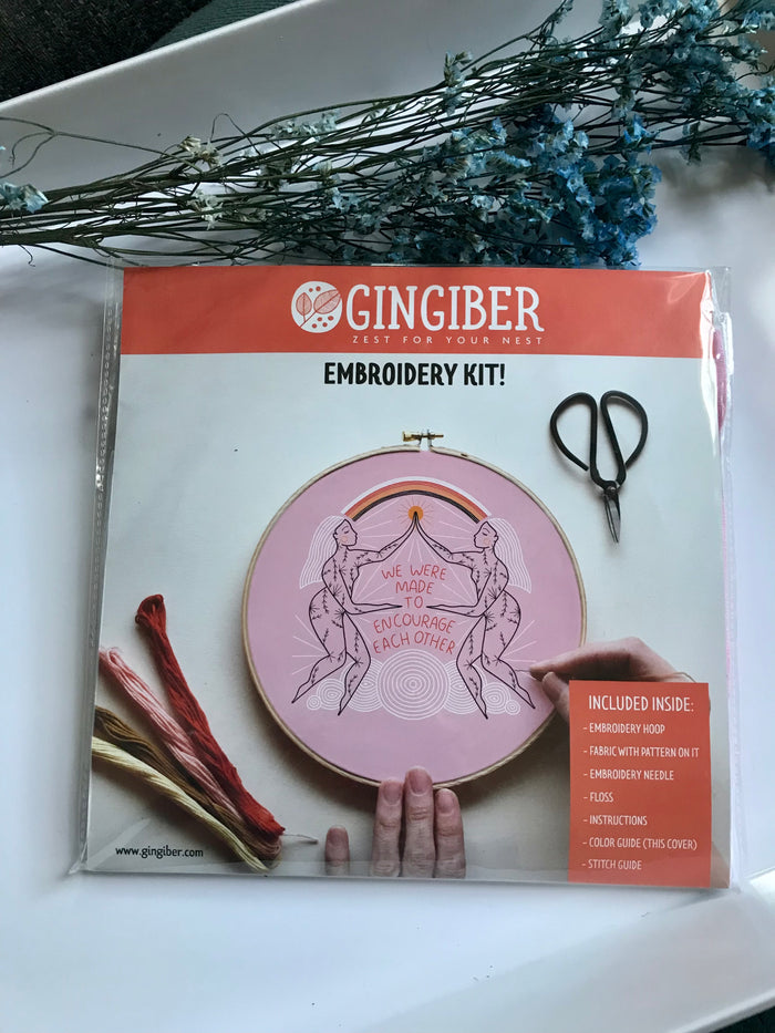 Encourage Each Other Embroidery Kit