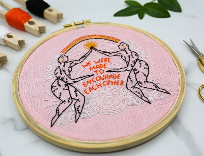 Encourage Each Other Embroidery Kit