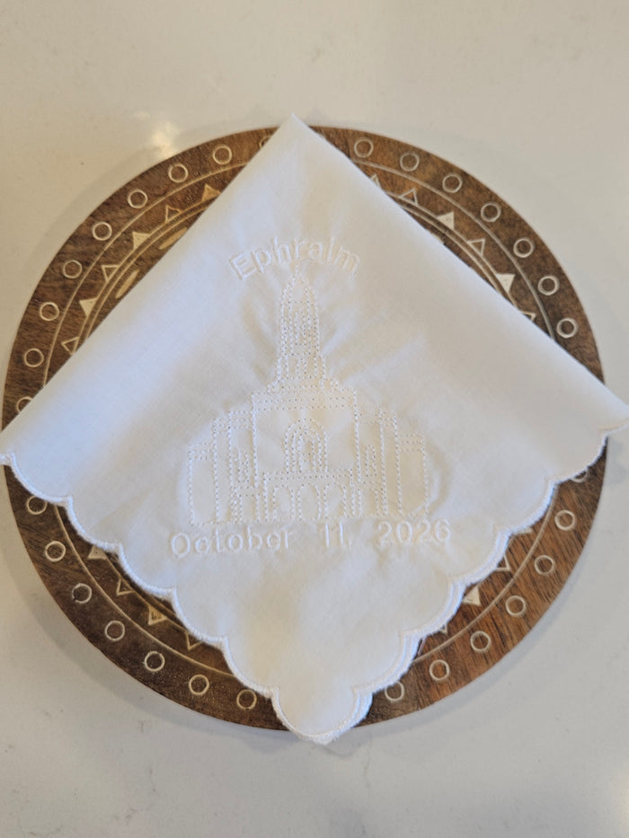 Ephraim, UT Temple Dedication Hankie