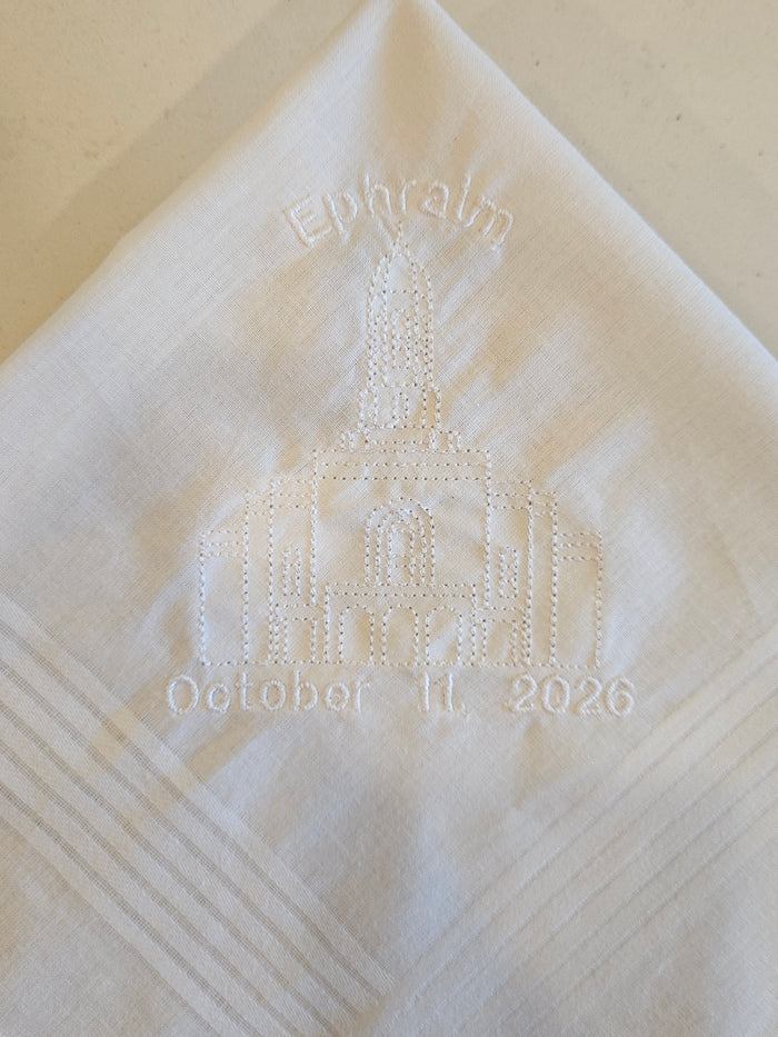 Ephraim, UT Temple Dedication Hankie