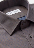 Espresso Dobby Dot Shirt