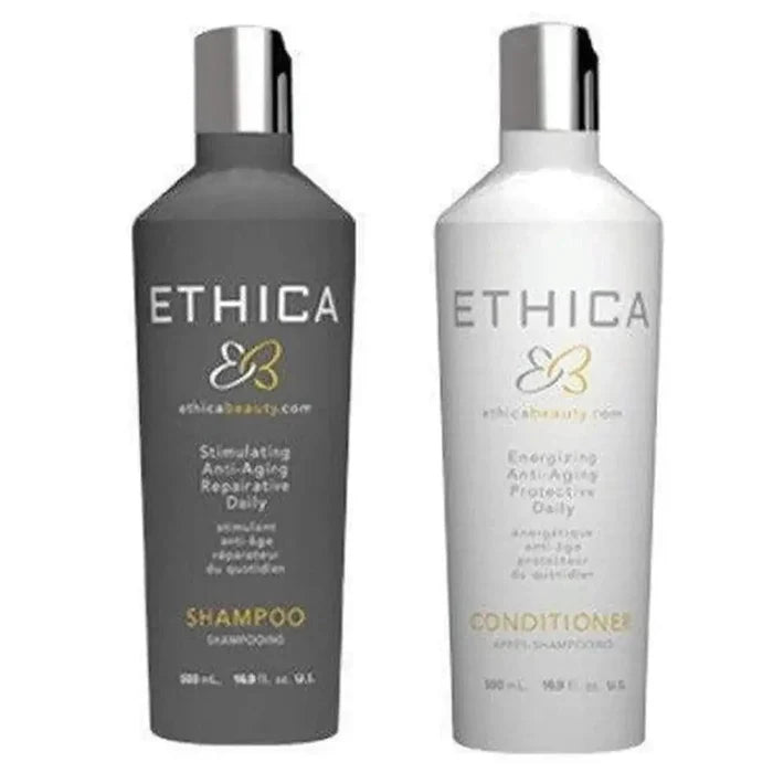 Ethica Hair Care 500ML Shampoo and Conditioner Duo – Advanced anti-aging and scalp care | Hair Care Canada