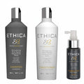 Hair Care Canada Ethica Hair Care Trio: shampoo, conditioner, and corrective topical for strength, repair, and growth.