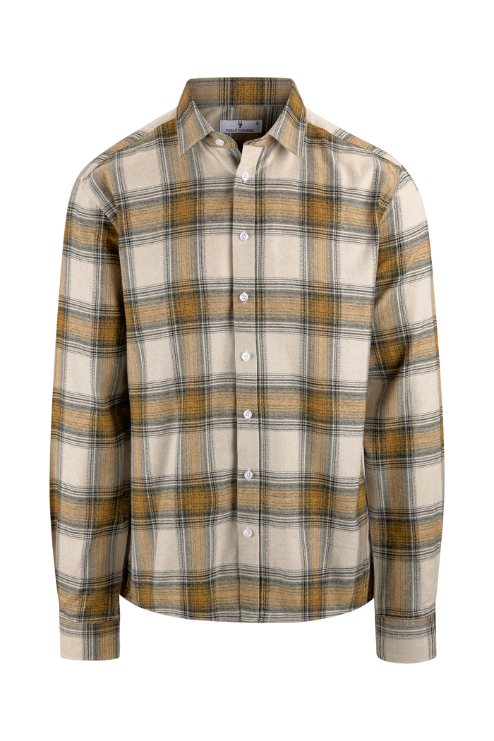 Urban Pioneers Male Everett LS Shirt SHIRT YELLOW CHECK