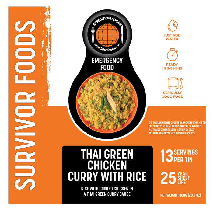 Expedition Foods Survivor Freeze Dried - Thai Green Curry (GF, DF)