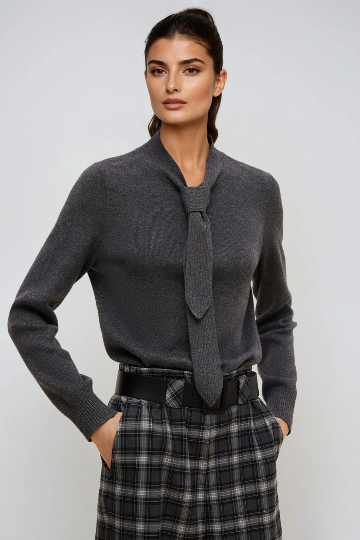 Fahd Tie Up Knit Top