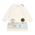 Farm House Baby Knit Tunic Dress Organic Cotton - Front