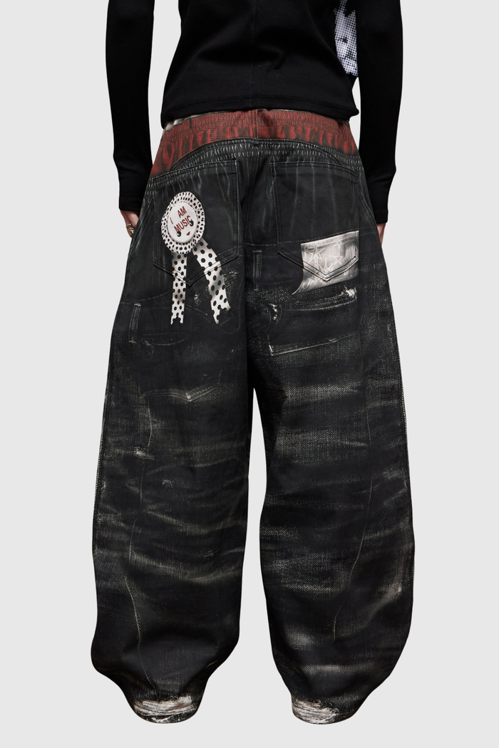 Farrux Print Baggy Jeans