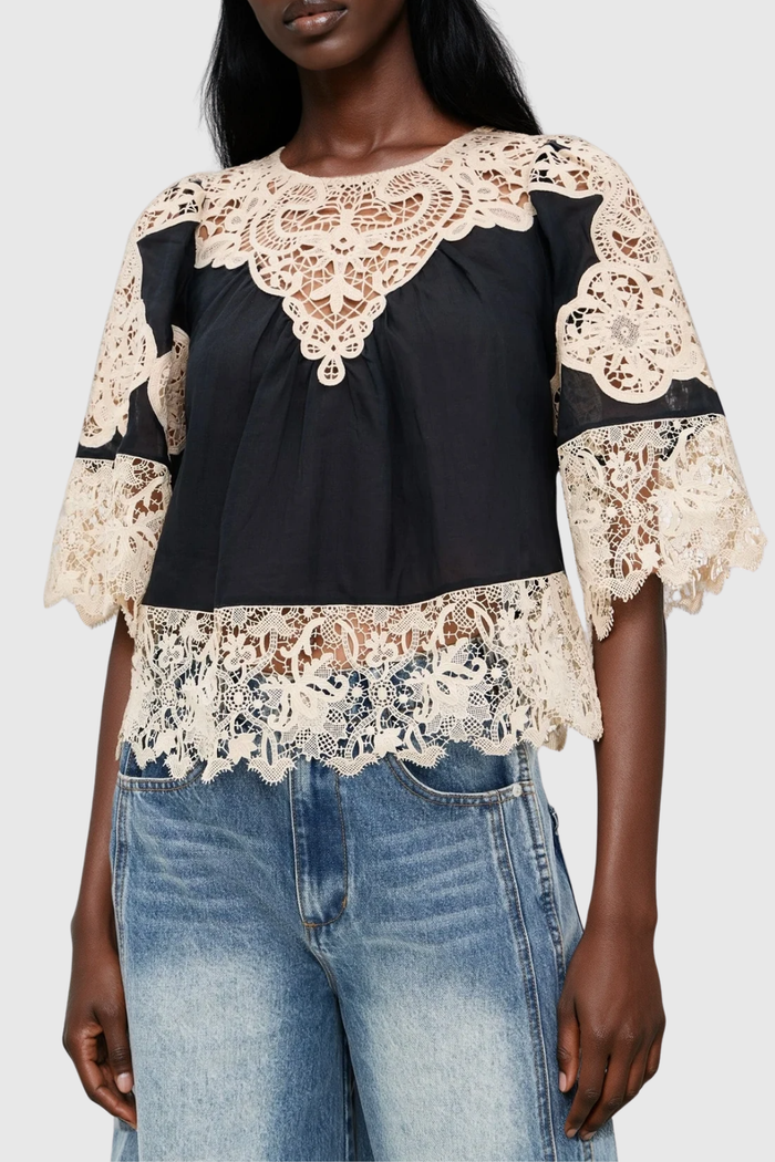 Farzad Embellished Cochet Top