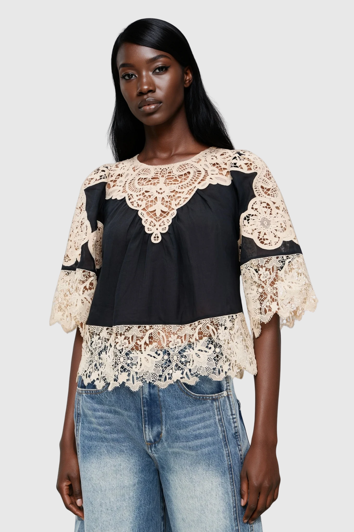 Farzad Embellished Cochet Top