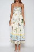 Fatema Spaghetti Print Maxi Dress