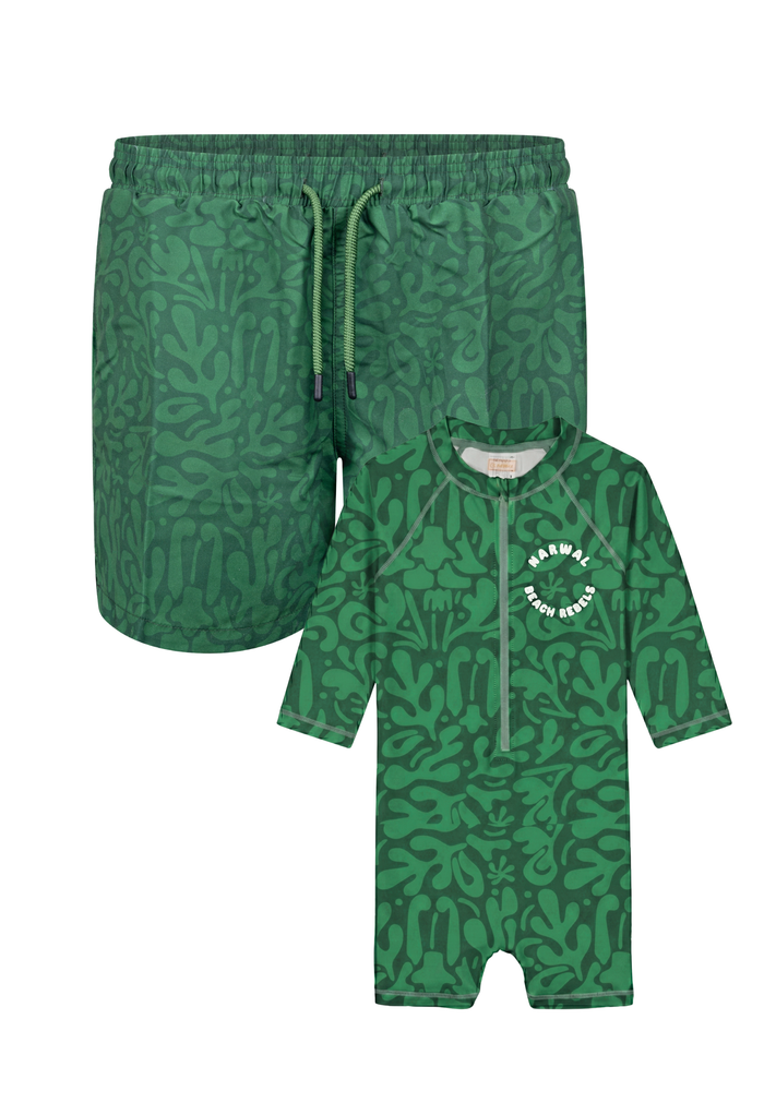 Father & Kid UV Splash Green