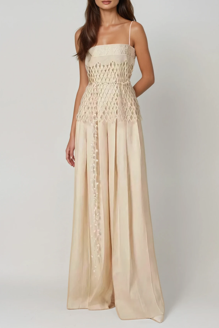 Fatsani Spaghetti Cutout Pants Set