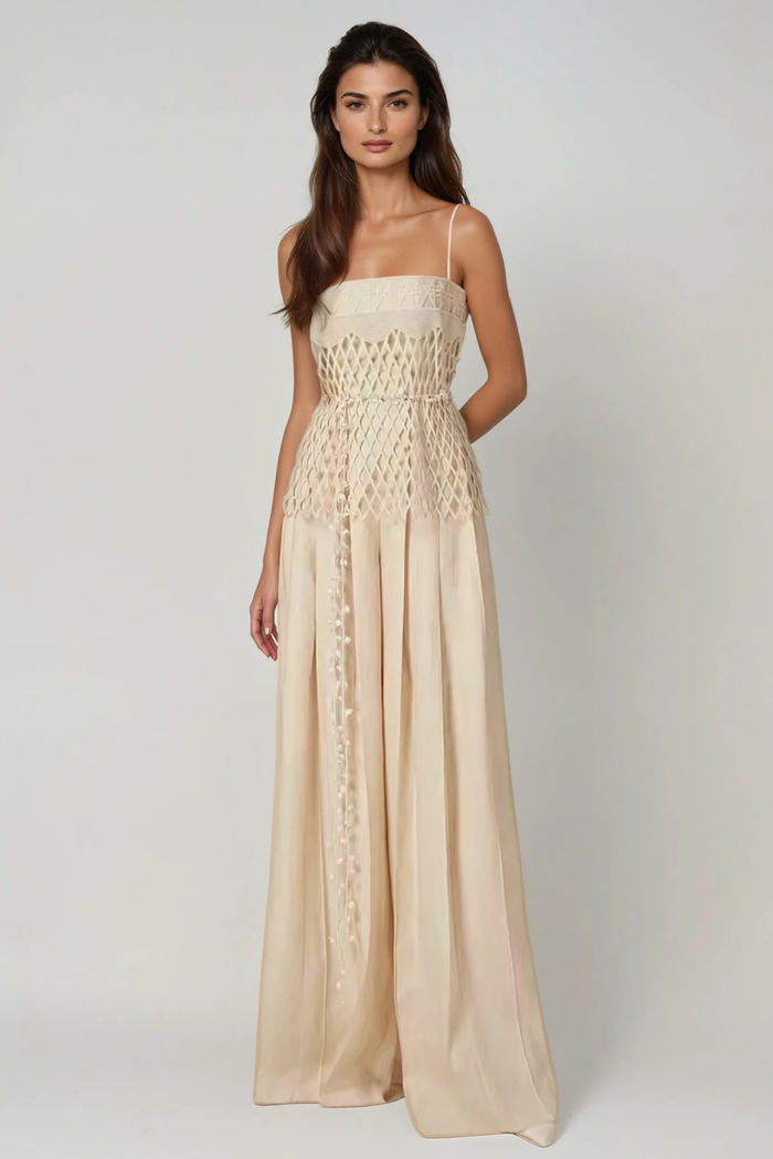 Fatsani Spaghetti Cutout Pants Set