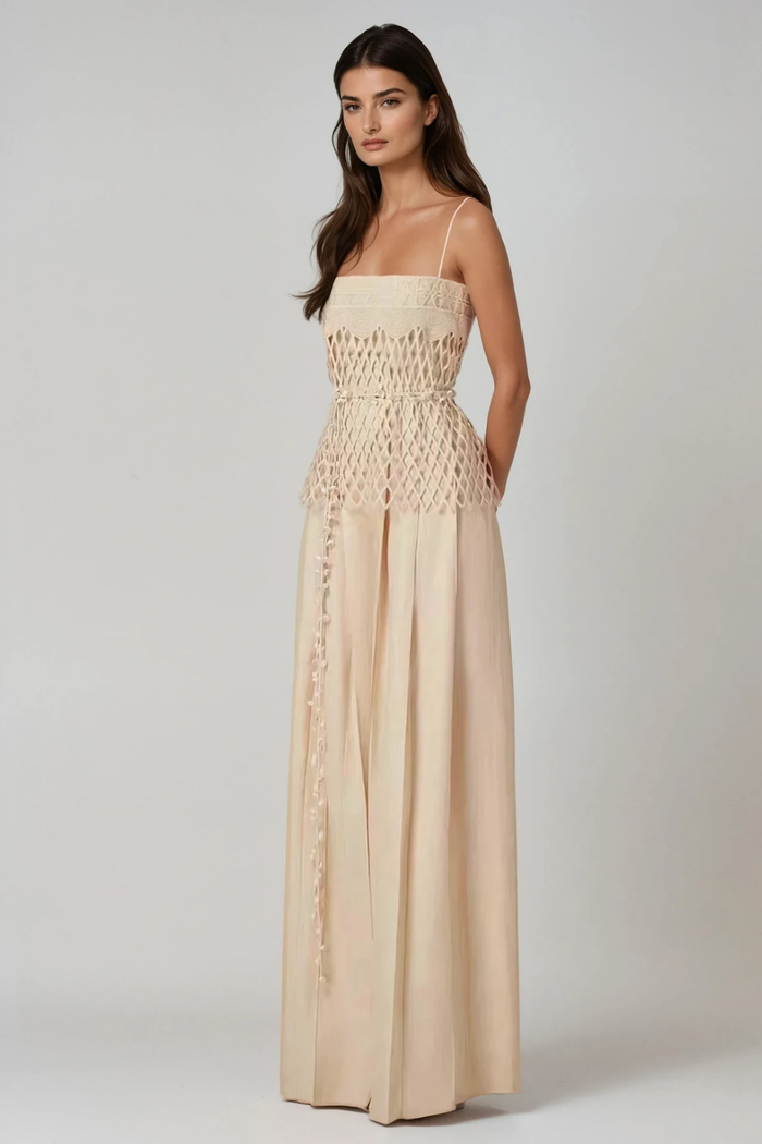 Fatsani Spaghetti Cutout Pants Set