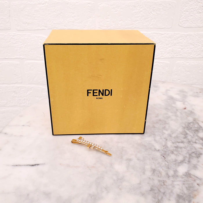 FENDI CRYSTAL HAIR CLIP