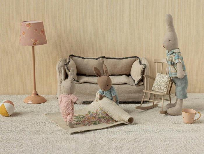 floor lamp, miniature - dark powder