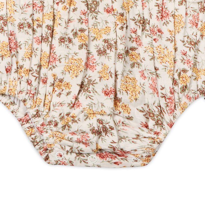 Florecita Floral Baby Romper & Headband Set (Organic Cotton)