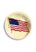Flying American Flag Crystal Dome Paperweight - Ben's Garden
