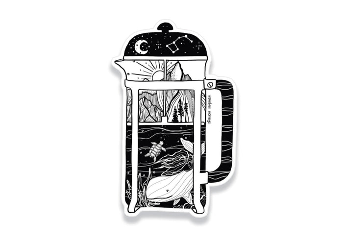 French Press Sticker