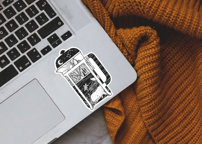 French Press Sticker