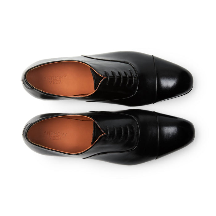 Genoa Cap - Toe Oxford // Black - SARTORO