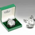 Gents Quartz Pewter Pocket Watch - Ireland Map