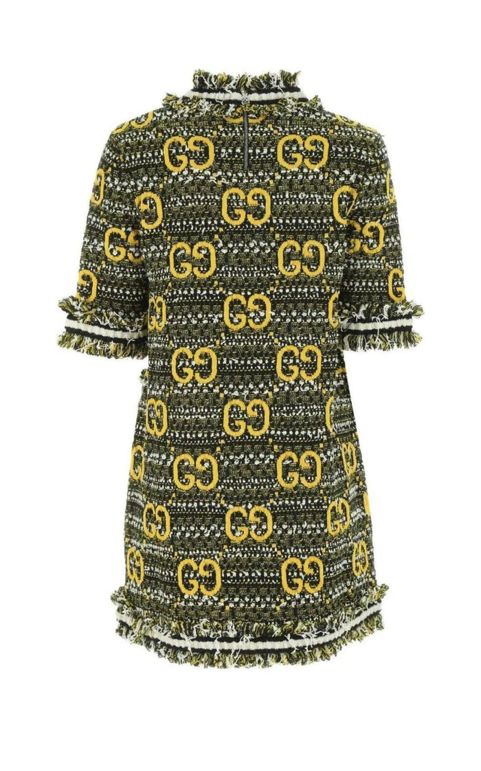 Gucci GG Tweed and Lamé Dress - Runway Catalog