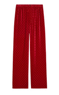 GG Velvet Devoré Wide-Leg Pants