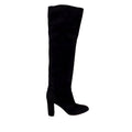 GIANVITTO ROSSI BLACK SUEDE KNEE HIGH BOOTS - SIZE 37.5
