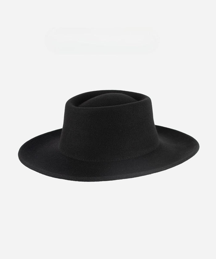 A black gambler hat on a plain background #color_black