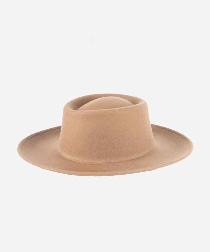 A brown gambler hat on a plain background #color_brown