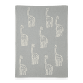 Giraffe - Reversible Jacquard Sweater Knit Baby Blanket (Organic Cotton)