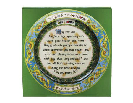 God Bless Our Home 8 Inch Plate