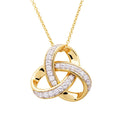 Gold Vermeil Rounded Trinity Knot Necklace