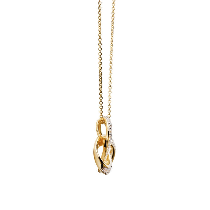 Gold Vermeil Rounded Trinity Knot Necklace