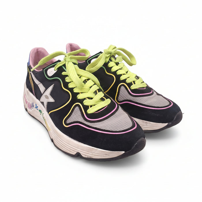 GOLDEN GOOSE RAINBOW RUNNING SHOES - SIZE 38