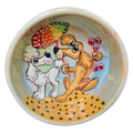 Golden Retriever and Poodle Dog Bowl
