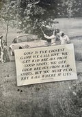 Golf Is The Closest Game Decoupage Glass Tray - Ben's Garden