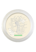 Golf Sketch 4" Round Glass Coaster