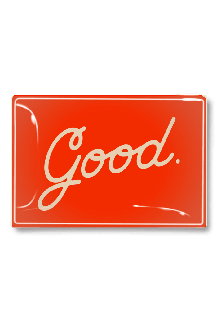 Good Script Decoupage Glass Tray - Ben's Garden