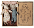 grandma & grandpa mice in cigarbox