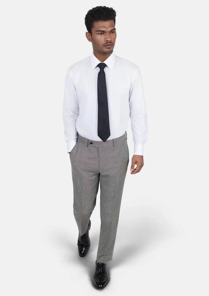 Grey Houndstooth Pants - SARTORO