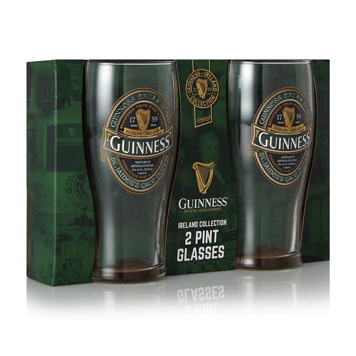 Guinness Ireland Collection Pint Glasses - Set of 2