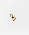 Gold heart-shaped pendant hat charm on a white background #color_gold