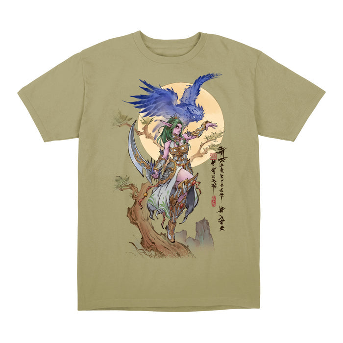 Hearthstone Tyrande T-Shirt - Front View Green Version