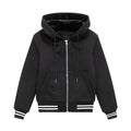 Heavy Fur Lined Sweatshirt- Striped Band