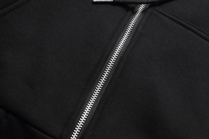 Heavy Fur Lined Sweatshirt- Striped Band